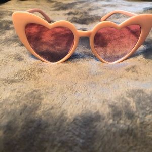Heart Shaped Pink sunglasses